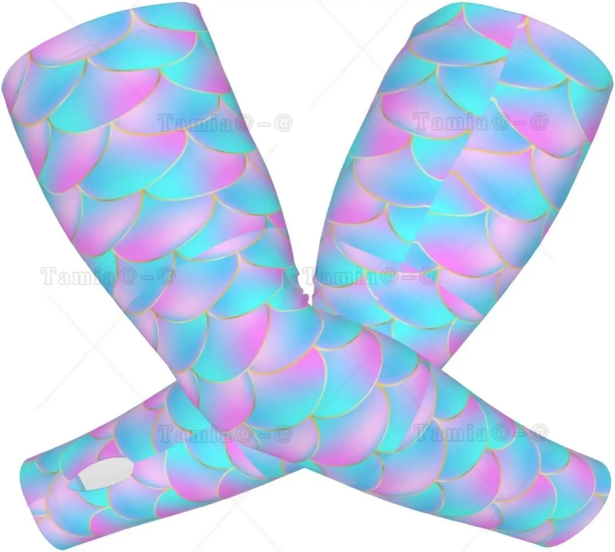 Purple Dragon Scales Print Arm Sleeves Cooling UV Sun Protection Sports Compression for Men Women Golf Basketball Arm Sleeves