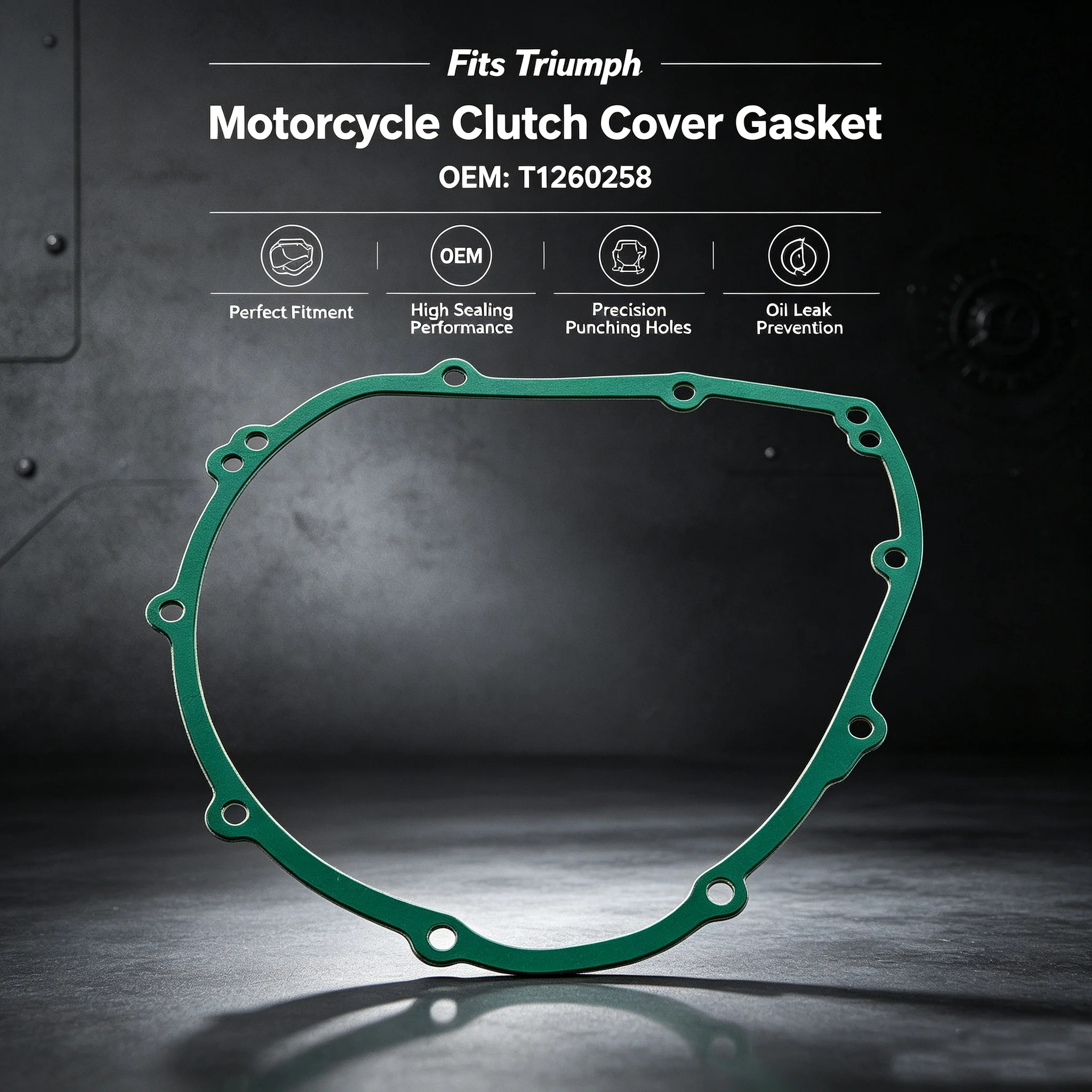 Motorcycle Clutch Gasket For Triumph Daytona 675/675 R/675 UP TO Trident 660 Tiger 660 Sport Street Triple 765 OEM:T1260258