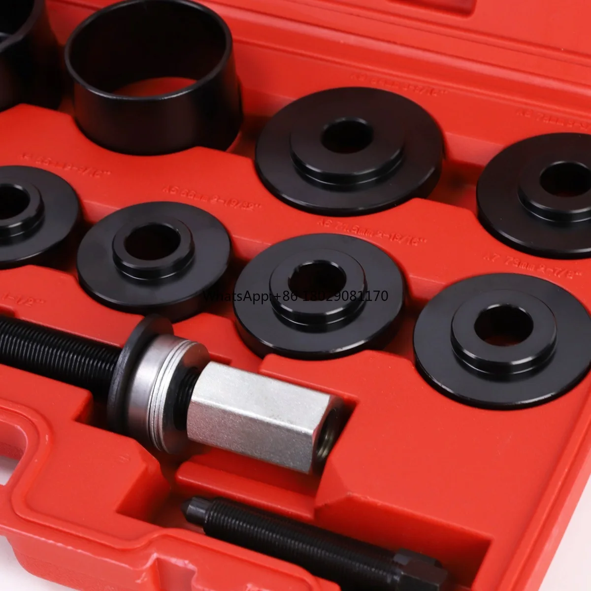 19Pcs Bearing Removal Tools Set Front Wheel Bearing Disassembly and Assembly Tools Kit Automotive Workshop Repair Tool