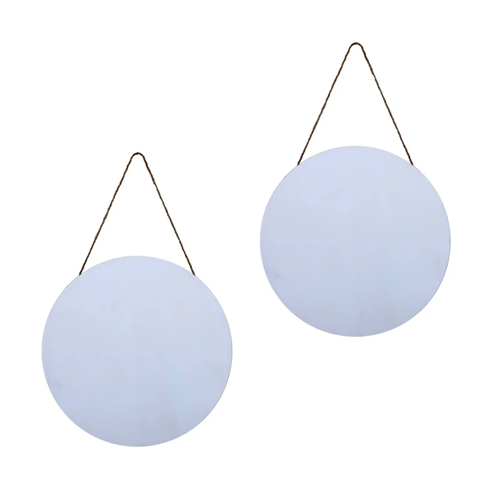 2 Pcs Door Hanging Decor Front Decorations Crafts Diy Hangers Wood Sign Ornament