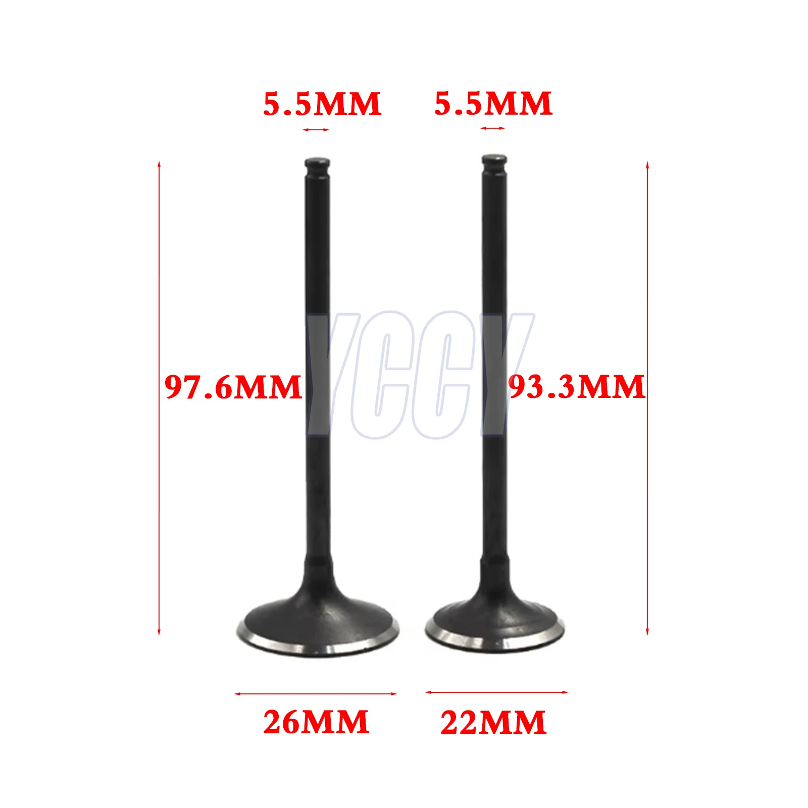 Motorcycle Intake Exhaust Engine Valves For SUZUKI DR250 1982-1987 GN250 1985-2001 GZ250 Marauder 250 1999-2011 TU250 LT250EF