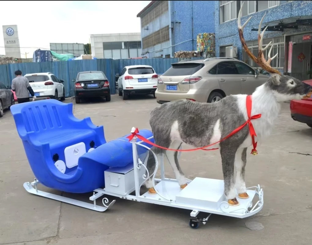 2023 Hot Selling  Moose Pulling Sledge Snow Sleds Snow Sledge Sleigh  Toboggan Outdoor Activities for Children and Adult