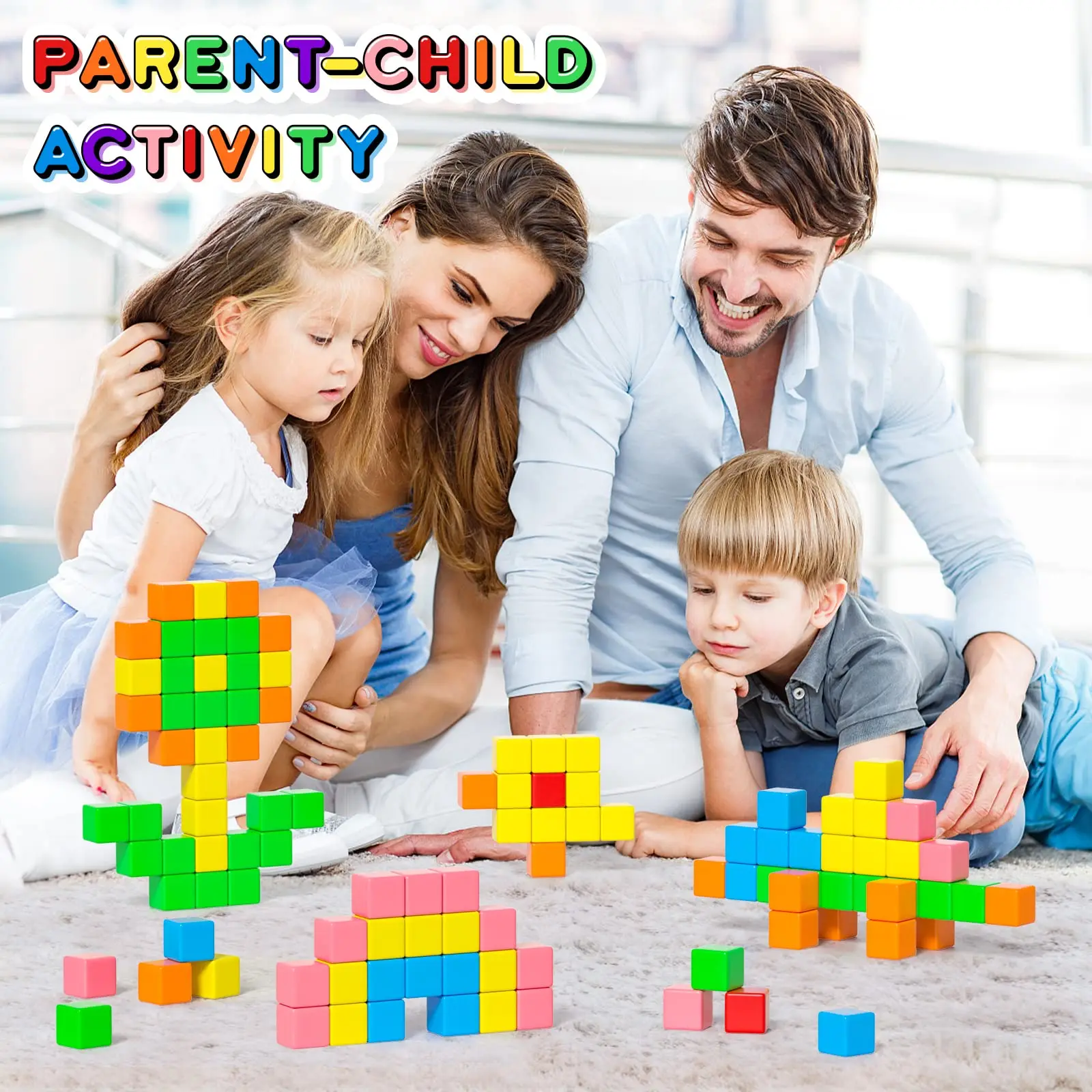 32PCS Magnetic Blocks, Gifts for3+ Year Old, Magnet Building Blocks for Toddlers, Girls & Boys,