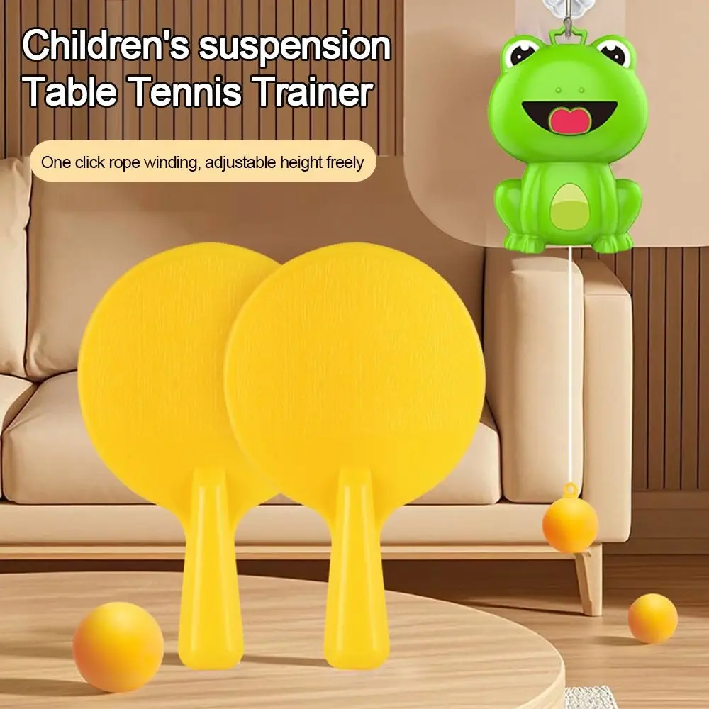 Hanging Children's Table Tennis Trainer Adjustable Eye exercise Table Tennis Trainer Set Cartoon Hand-eye Coordination - view 4