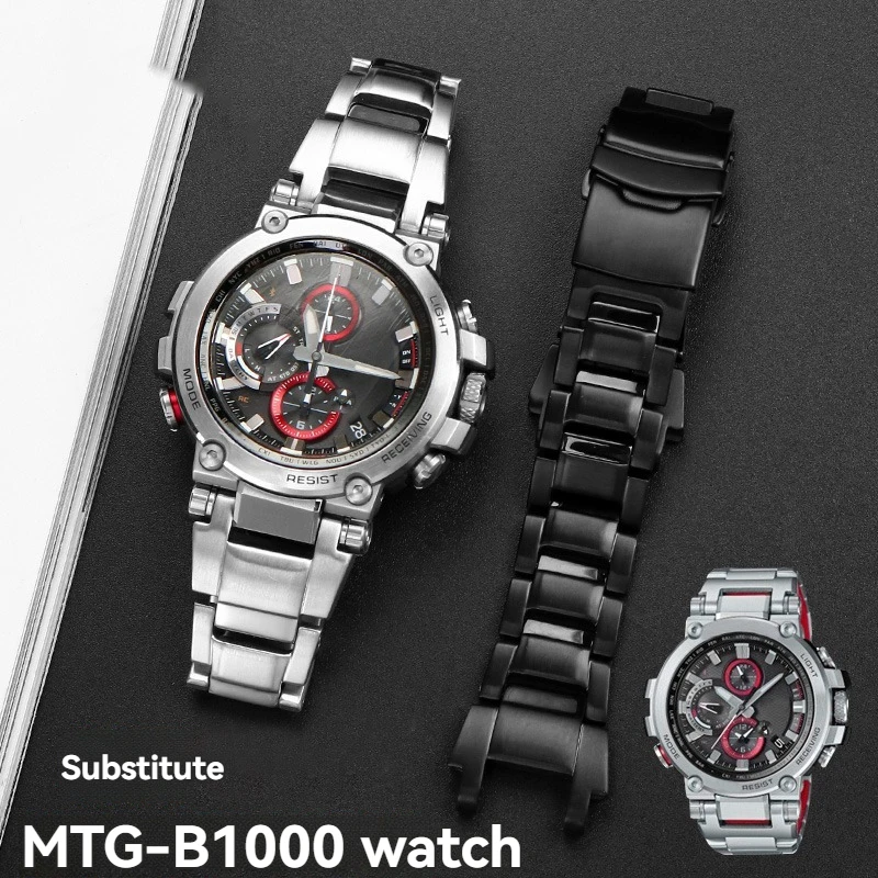 

Ремешок для часов из нержавеющей стали для G-Shock MTG-B1000 | mtg-b1000 | Матовый металлический твердый браслет | Мужской сменный ремешок премиум-класса