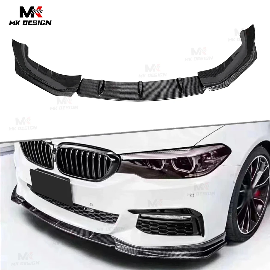 

Carbon Fiber FD Style Front Bumper Lip Chin Spoiler for BMW 5 Series G30 G38 M Sport 2017-2020 Front Lip Splitters Auto Parts