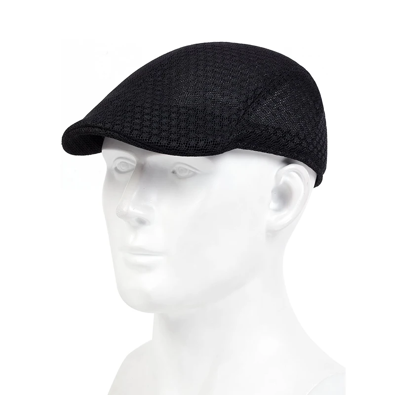 Men Mesh Breathability Newsboy Caps British Painters Hats Spring and Summer Flat Cap Hip Hop Berets