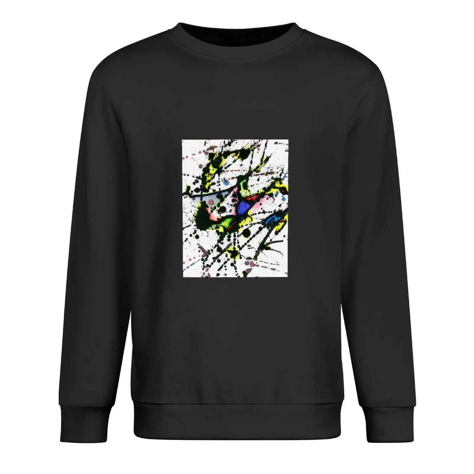 

Abstract Drip Pullover blouse korean style clothes male clothes men wear sweatshirt men