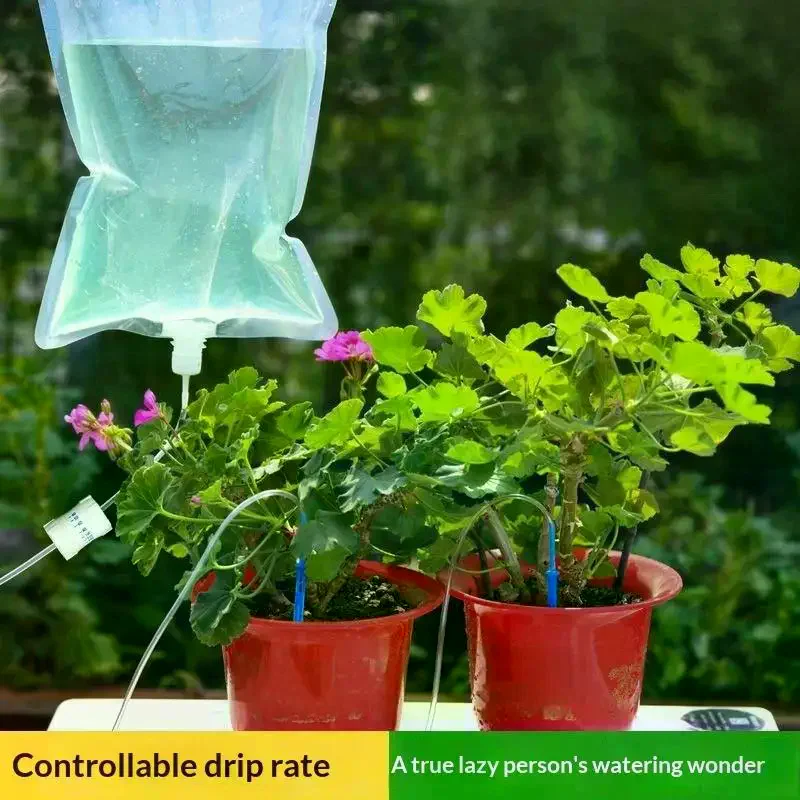 Automatic Watering Device Plant Watering Bag: 1pcs 5.2L/6.5L Control Dripping Flow Lazy Travel Dripper