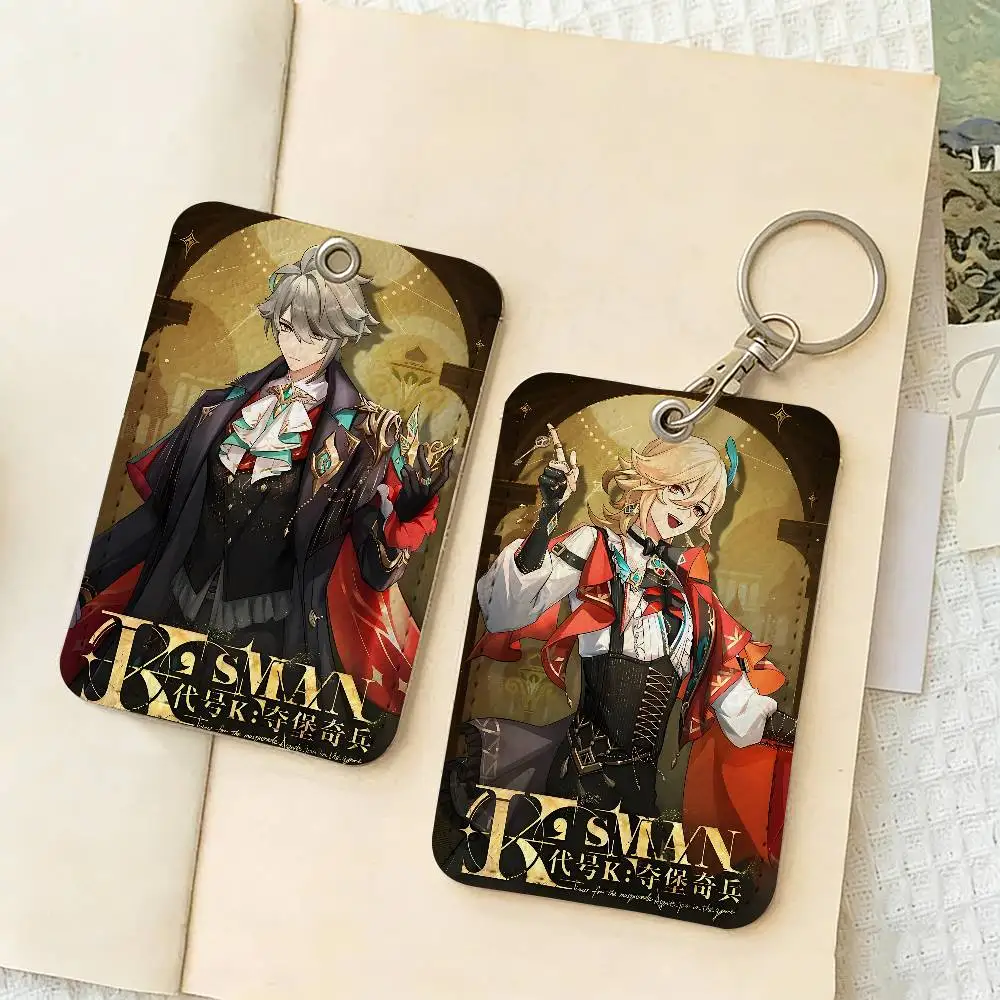 Genshin Impact Kaveh Alhaitham Personalised Holder Suitable for Bank card,Subway, Bus Card Card Case Badge Holder Keychain