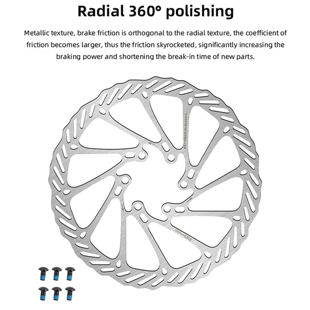 NEW HOT In Stock-Mountain Road Bicycle Brake Disc Rotors G3 Bike Disc Brake Rotor 6 Bolt Ultra Light Design Bicycle Parts 180Mm