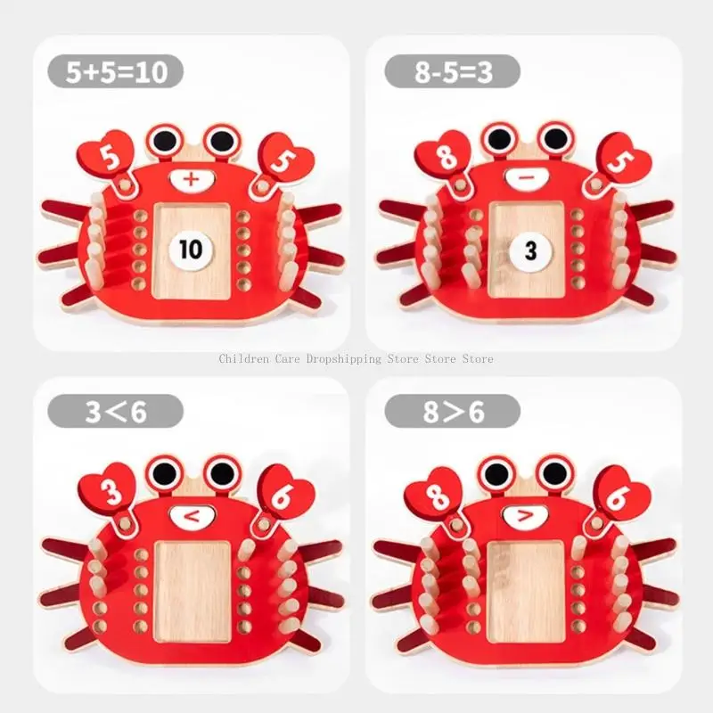 木製数学学習おもちゃ子供のための教育カウントゲーム番号シリンダー算術加算減算おもちゃ