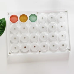 New EMPTY Magnetic Eyeshadow Palette DIY Acrylic All Transparent Elegant Eye Shadow Makeup Palette 26mm*24 holes