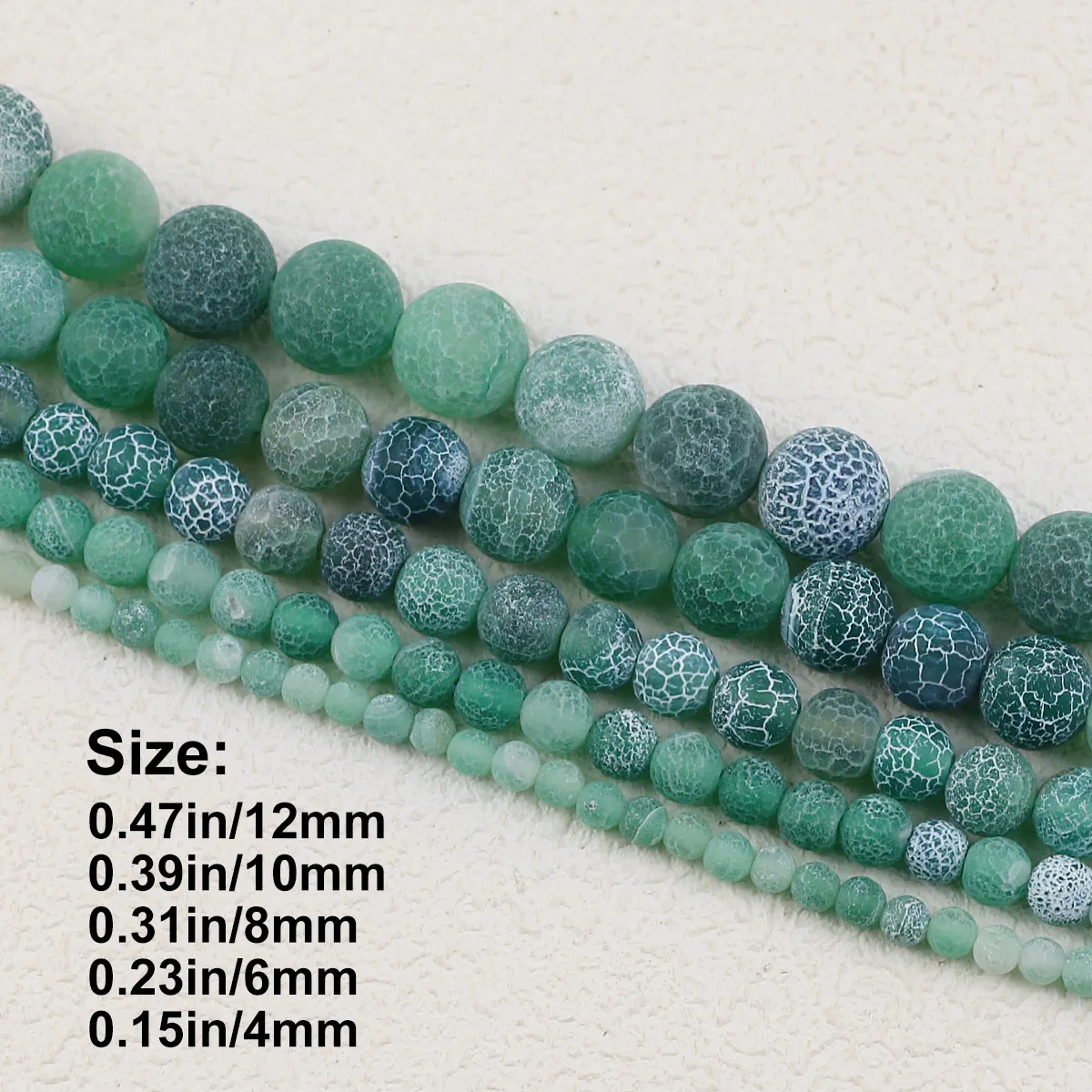 Natural Stone Green Weathered Carnelian Violet Beads Round Loose For Jewelry Bracelet Necklace Handmade Making DIY 4 6 8 10mm