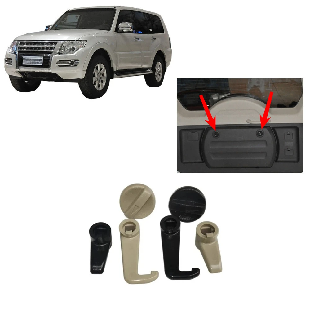 1 Pcs Tail Door Knob for Pajero V73 Tooling Hole Cover for Montero Cap Lock Hook for Shogun V93 MR655330 Black or Beige