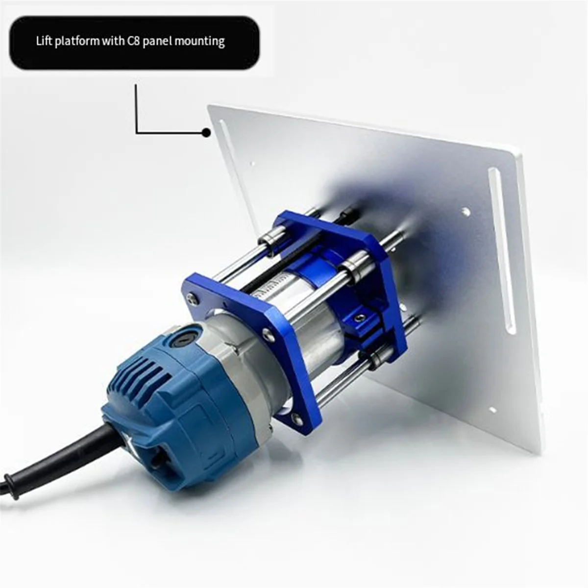 

AA98 Aluminum Router Lift Stand for Motor Trimmer Woodworking Carving Laboratory Lift Stand Manual Adjustment Tool Set