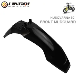 LYNNCHI Motorcycle Front Fender Plastic Fairing Mudguard Mud Guard Cover Panel For Chinese Husqvarna 50 FC TC FE Pit Dirt Bike
