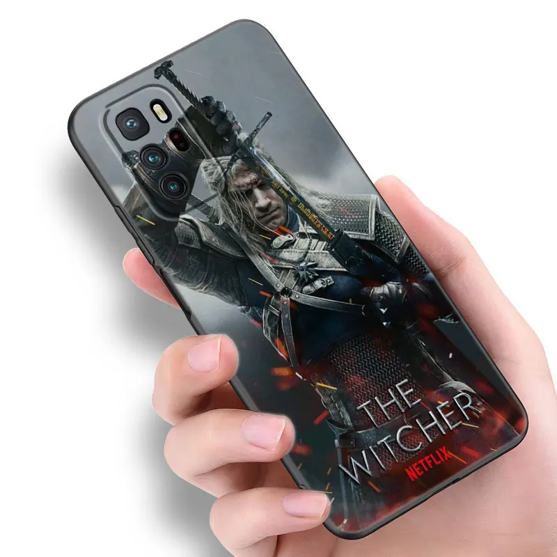 Game W-witchers Black Silicone Phone Case For Xiaomi Redmi Note 9 10 11 11S 11T 12 13 Pro 5G Plus 9S 10S 12S