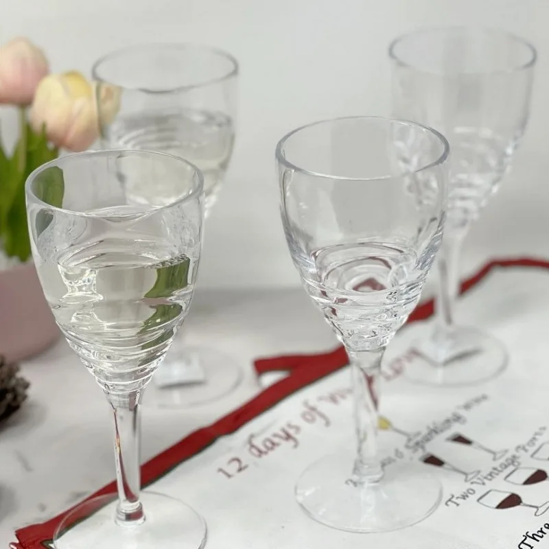 

12 унций, 4 шт., небьющиеся акриловые пластиковые бокалы для вина, красные, белые чашки для вина, многоразовые вечерние, патио, домашний бар