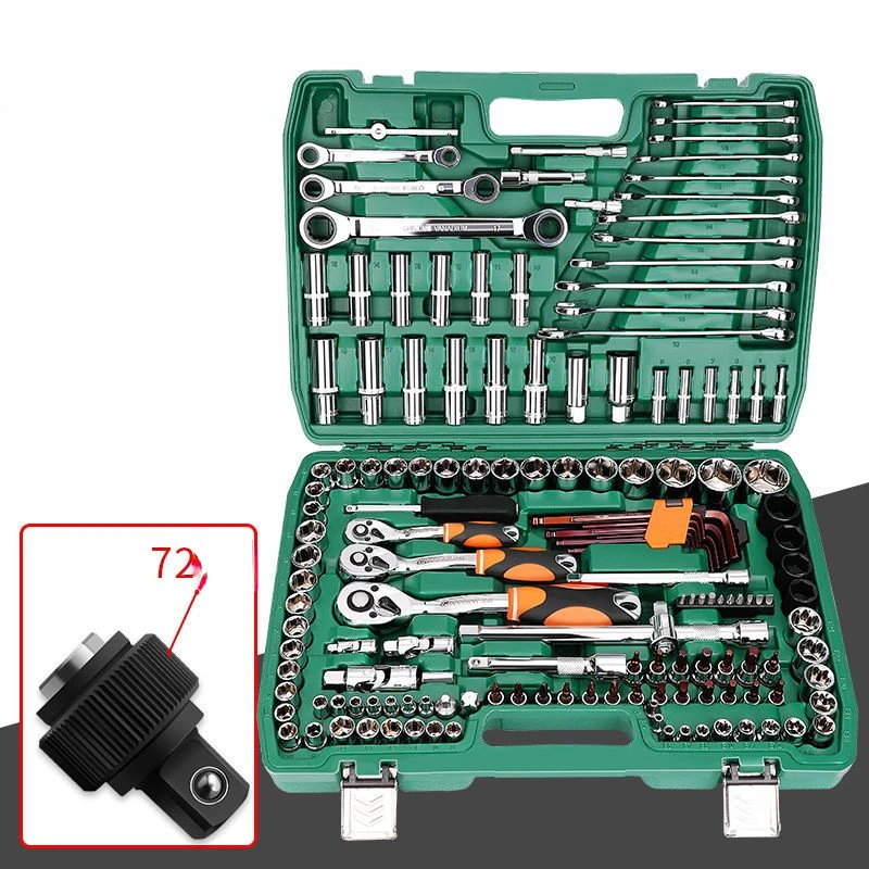 Autoreparatiegereedschapset, Autoreparatiecombinatie, Ratel, Dopsleutel, Autoreparatiegereedschapskist, Multifunctioneel