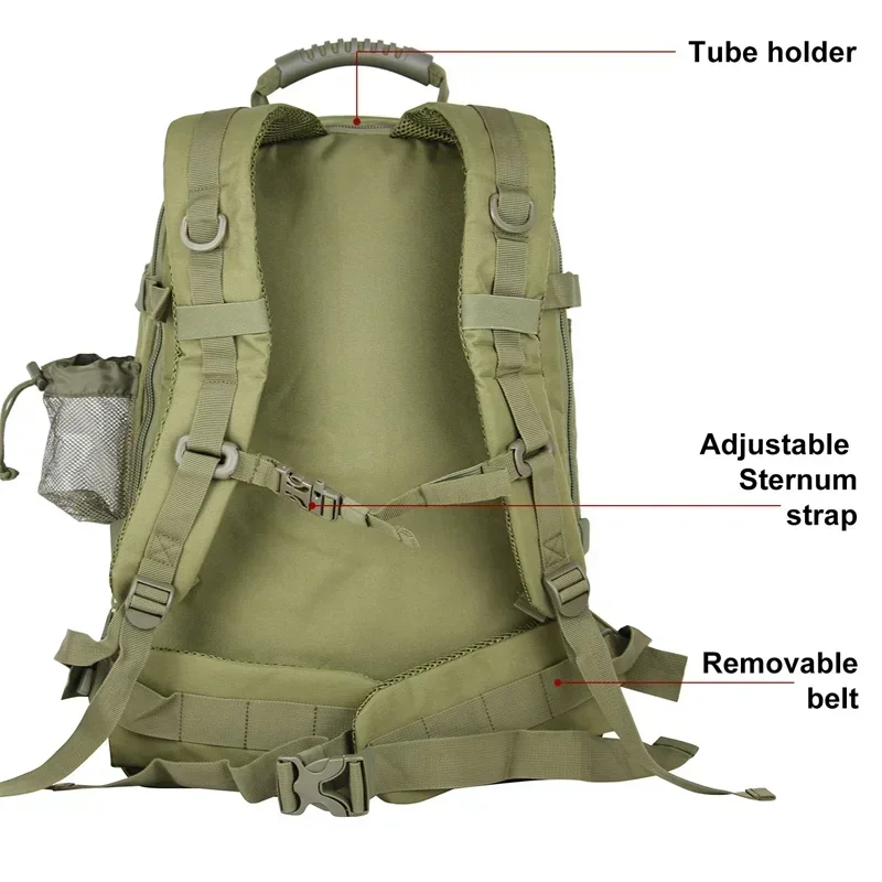 60L Men Tactical Backpack Molle Hiking Climbing Bag Outdoor Waterproof Sports Travel Bags Camping Hunting Rucksack