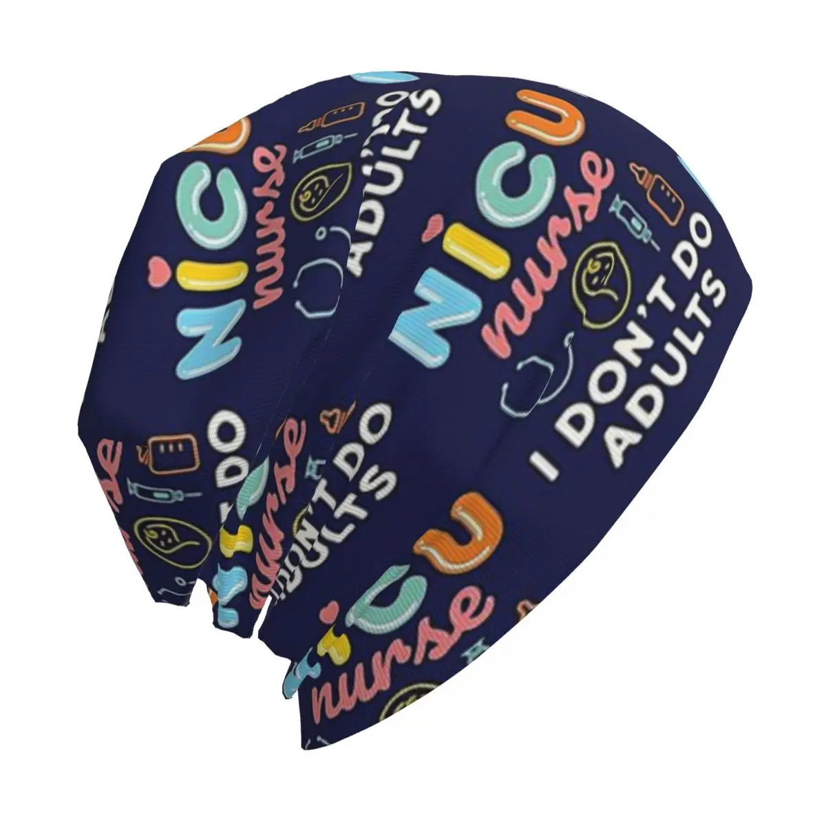 Gorro de punto divertido NICU Nurse I Don't Do para adultos para hombres y mujeres, regalo de enfermería, Unisex, cálido, invierno, urinario sin ala