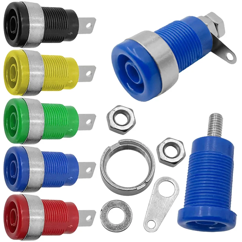 

20Pcs 32A 4mm Banana Socket DIY Panel Mount Female Jack Binding Post Connector