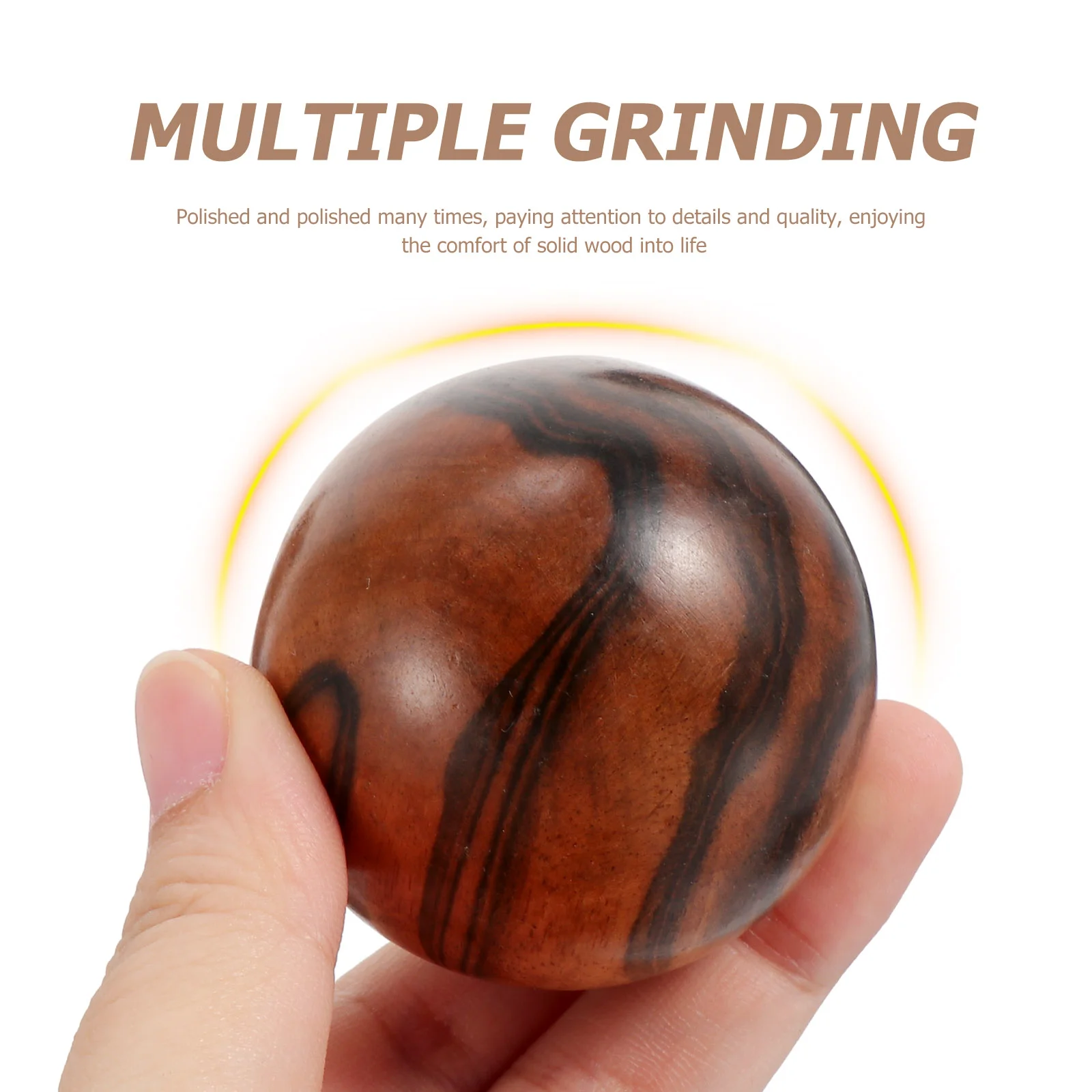 Fitness Golfer Spins The Ball Wooden Massage Acupressure Acupoint Balls Hand Exercise Massager