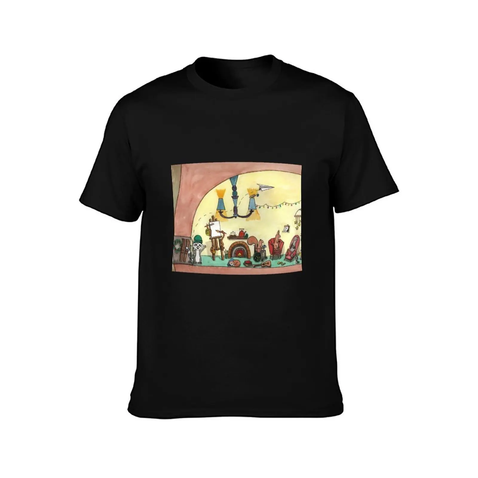 December 24th - The Secret Life of Forest Animals T-Shirt, Summer Casual Cotton Tee, Oversized Streetwear Tops, Unisex Men Women