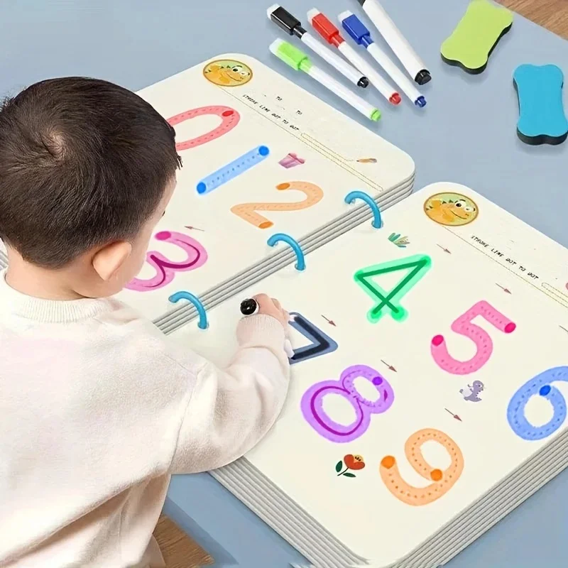 

64 - набор страниц с 8 ручками. Набор волшебных тетрадей для образовательной живописи. Подходит для молодежи в возрасте от 3 до 8Развивающая живопись и ручка -