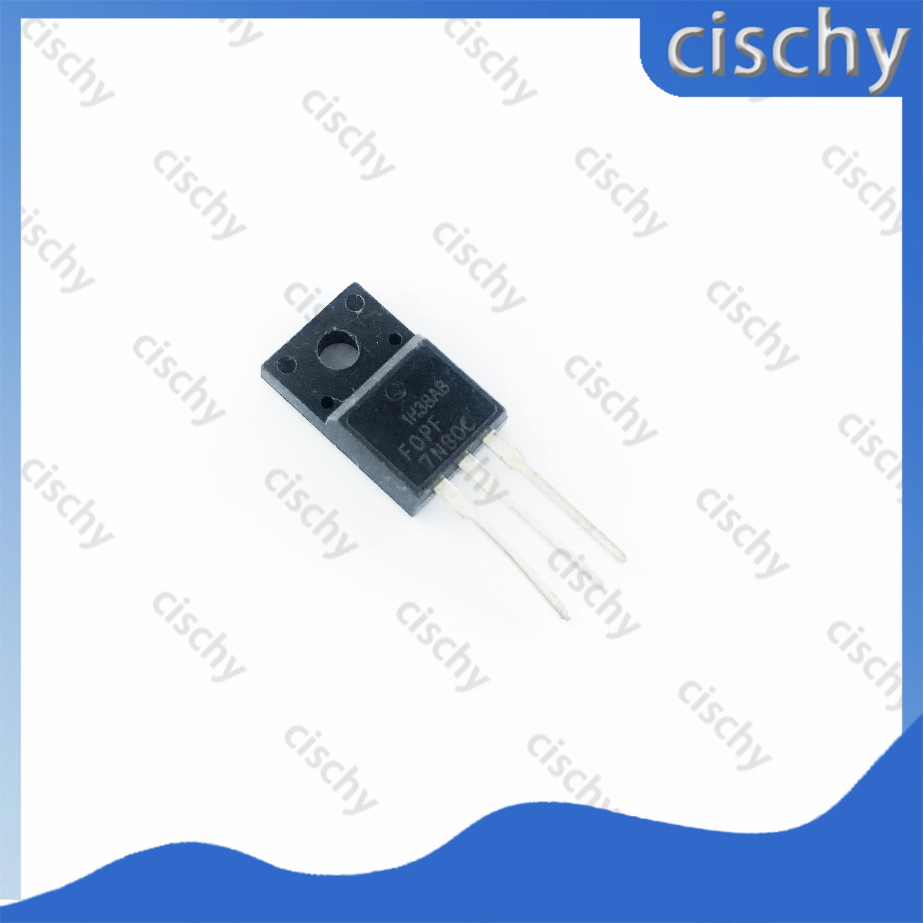 10pcs/lot  FQPF7N80C 7N80 7N80C 800V7A TO-220F In Stock