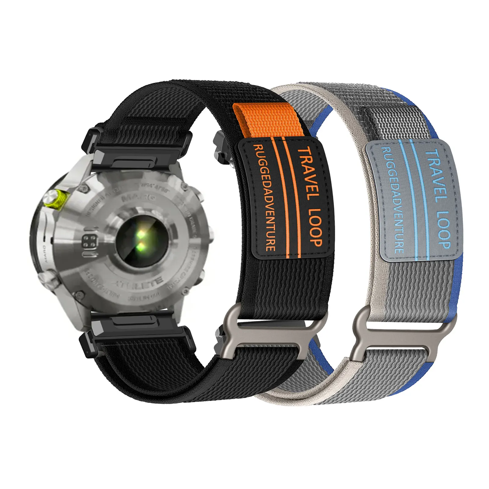 

2pcs Nylon Velcro Bands for Garmin MARQ Athlete/MARQ Athlete Gen 2 Strap for Men and Women