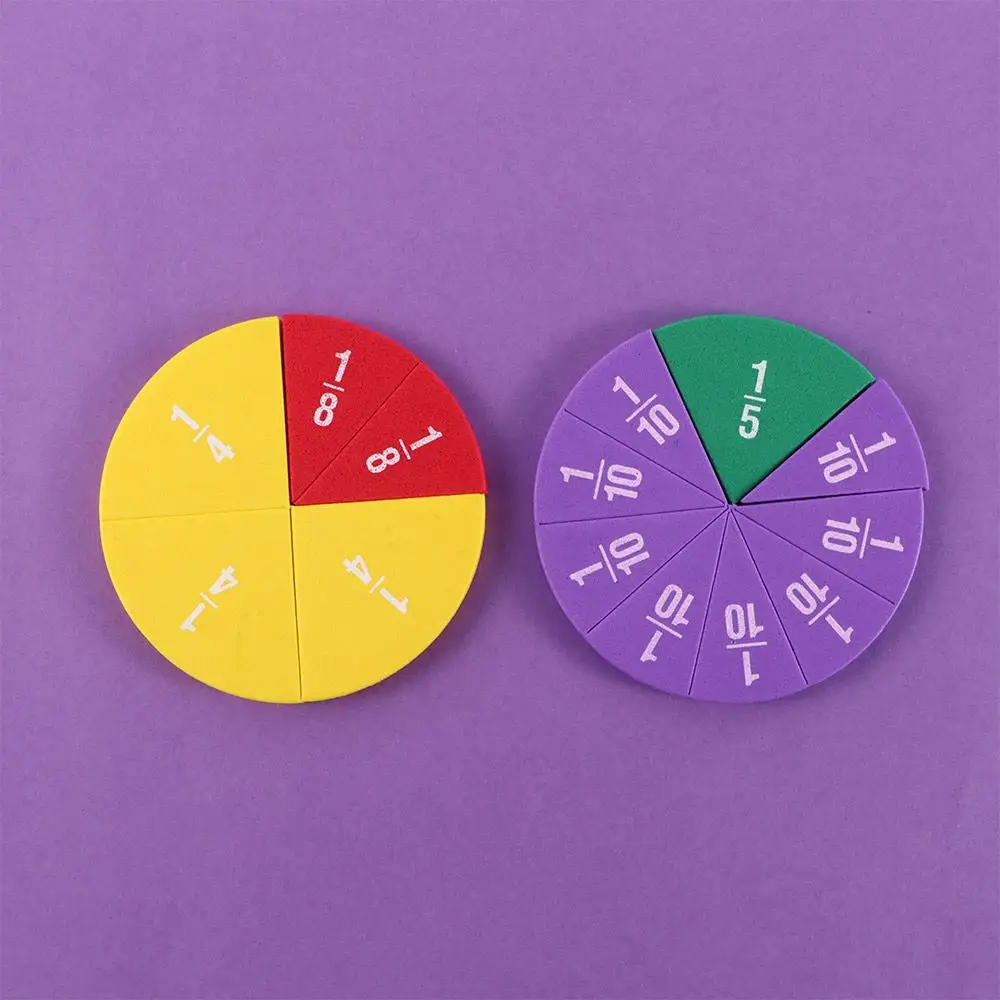 

Shaped Teaching Gifts Math Toy Fraction Instrument Demonstrator Math Teaching Toy Montessori Educational Fraction Educational