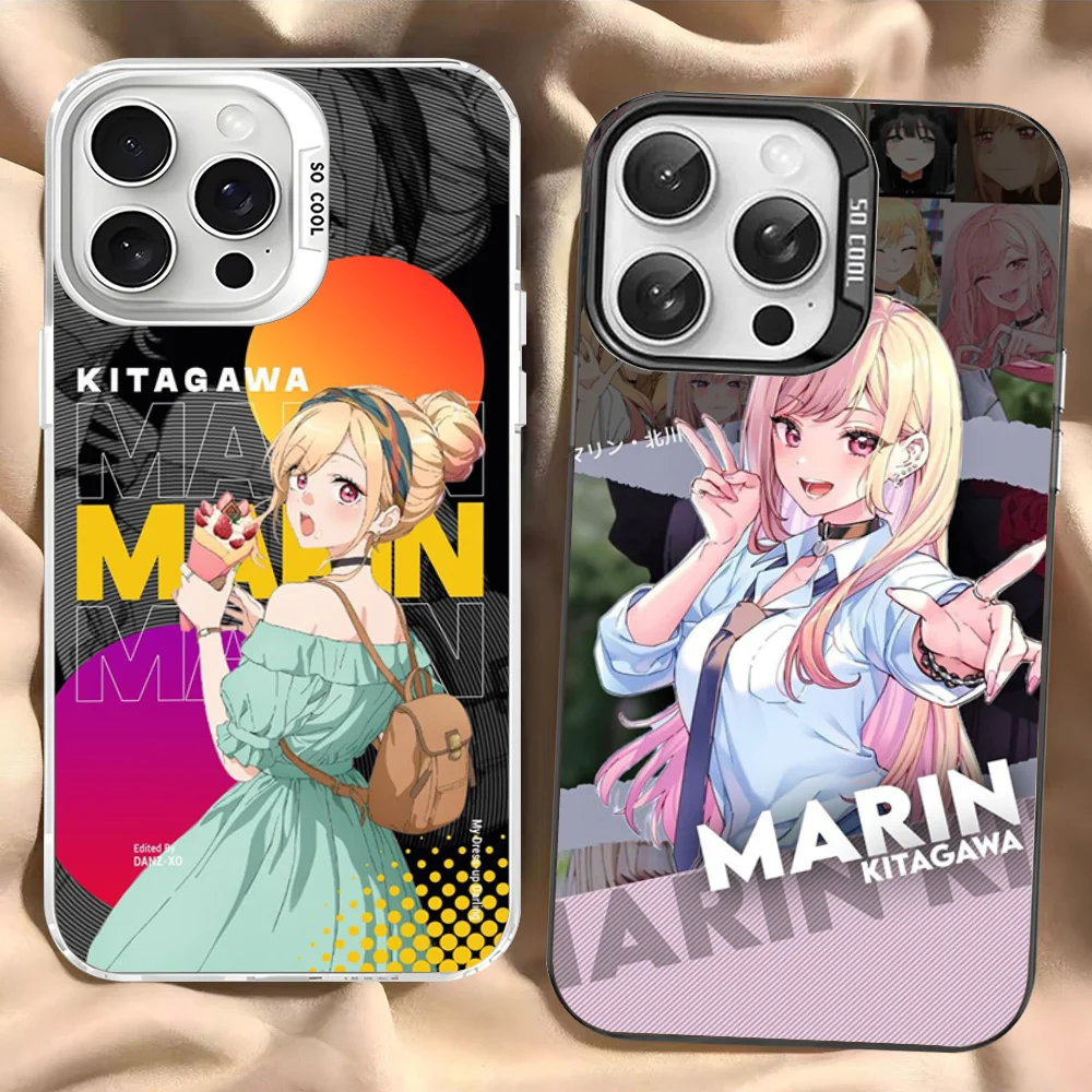 My Dress Up Darling Marin Kitagawa Phone Case For iPhone 16 15 14 13 12 11 Pro Max X XR XSMAX Matte Shockproof Back Cover