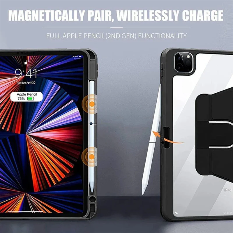 For iPad Pro 11 2022 iPad 10th Generation iPad 10.2 7th 8th 9th Gen Cover for iPad Air5 4 10.9 Pro 12.9 2021 360° Rotation Case image 5