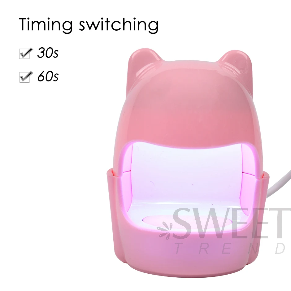 6W มินิไข่ UV เครื่องเป่าเล็บเครื่องแห้งเร็วแบบพกพานิ้วมือ Phototherapy แสง USB ชาร์จอุปกรณ์ทำเล็บ JICA043