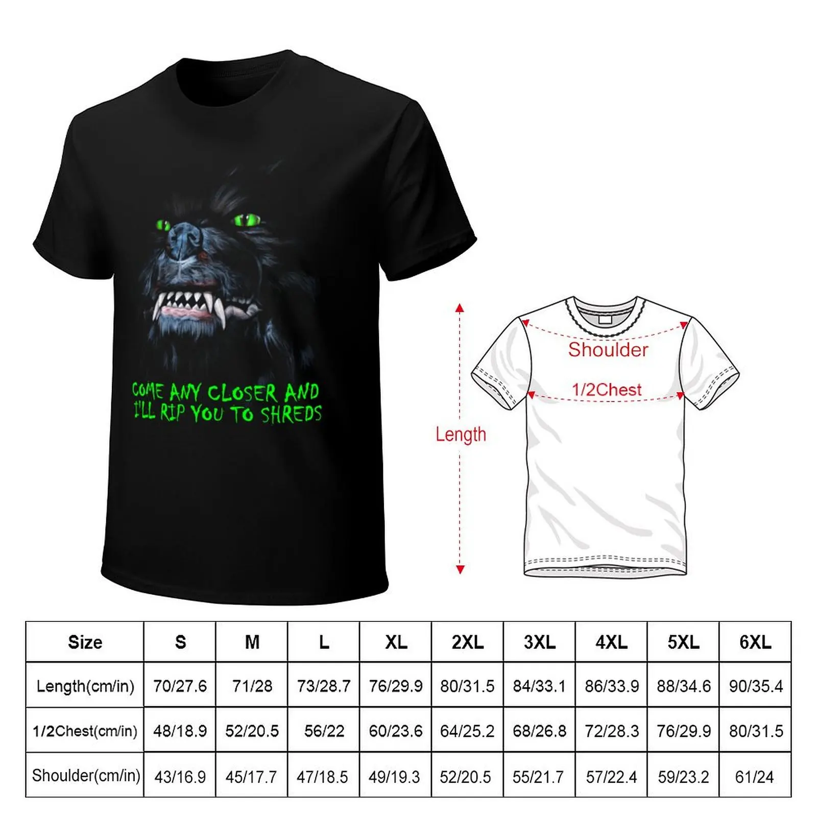 Gmork Come Any Closer And I'll Rip You To Shreds T-Shirt Plus Size Summer Short Sleeve T-Shirt