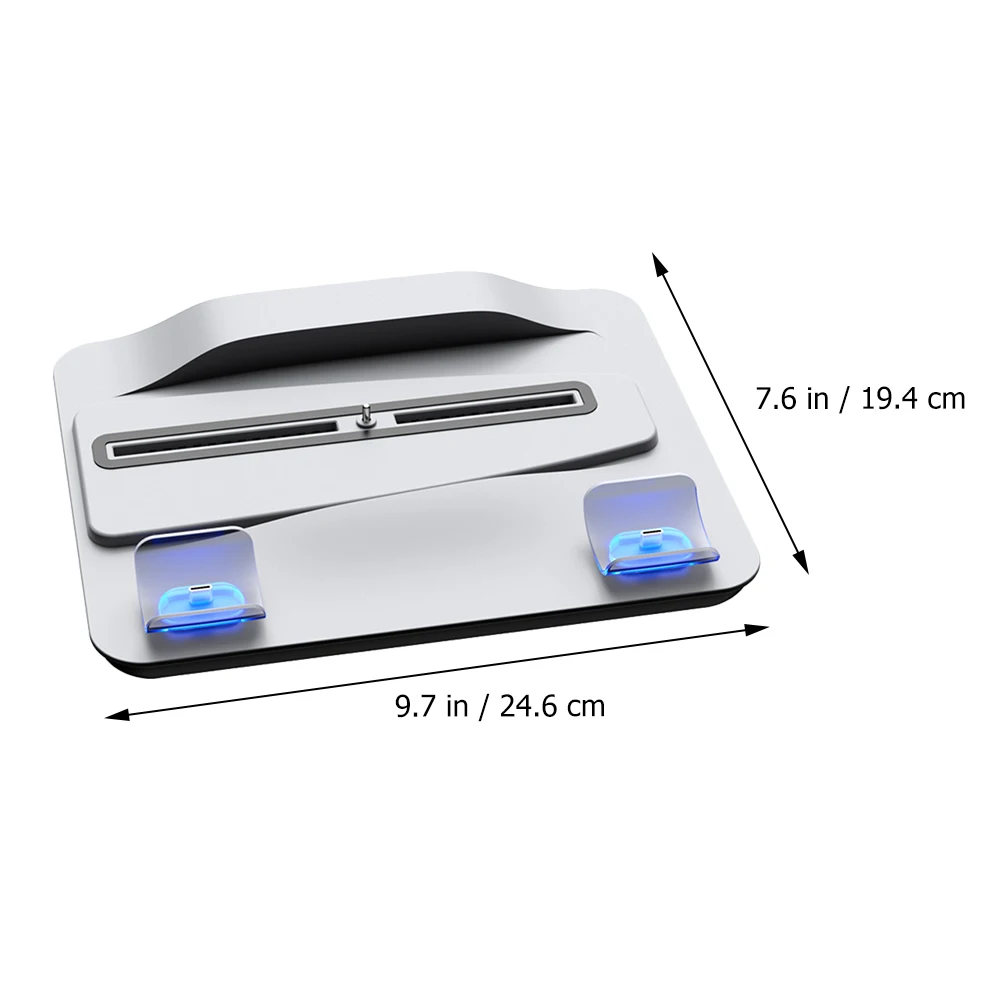 

Charging Base Controller Dock Station White Desktop Gamepad Dual charging Cooling Fans Gaming Console Accessory USB Port