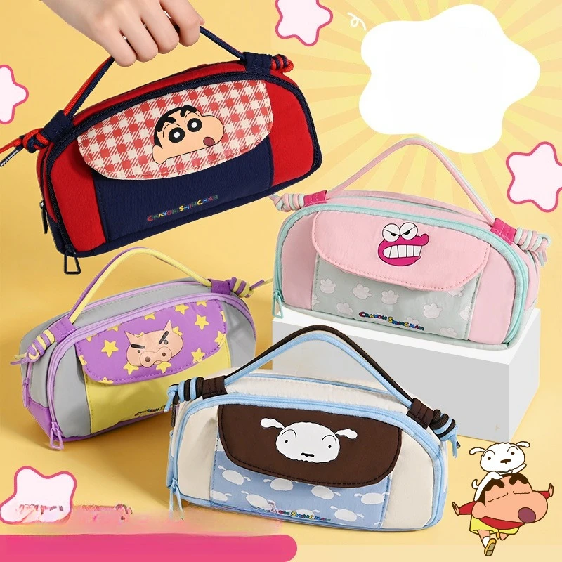 

Crayon Boy Shin C-Chan Stationery Box Cartoon Crayon Boy Shin C-Chan Pencil Case Large Capacity Stationery Storage Holiday Gifts