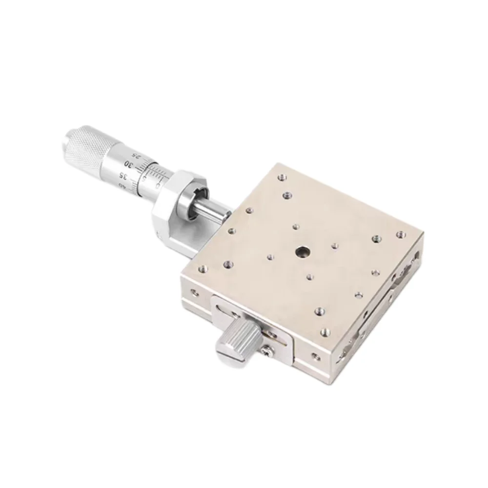 X-Axis Stage XSG25/XSG30/XSG40/50 Displacement Platform Manual Fine Adjustment Linear Ball Slide Stainless Steel X-Axis