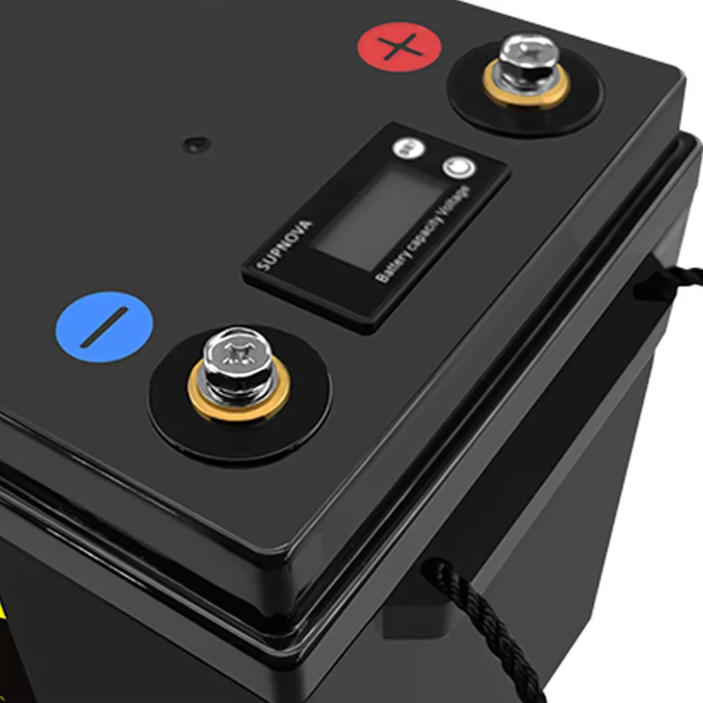 LiitoKala 12V 200Ah LCD Lifepo4 Battery 4S 12.8V 200Ah z wyświetlaczem napięcia do 1200w Inverter Boat Golf Cart UPS