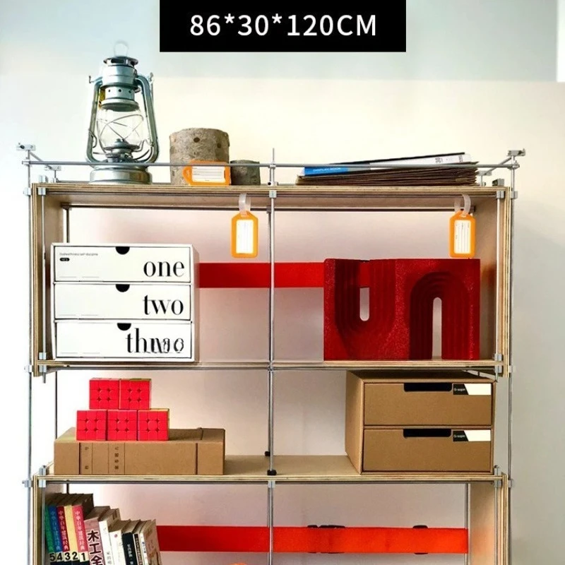 ชั้นวางของหลายชั้น ชั้นวางของสแตนเลสแบบเปิด ชั้นวางของสำหรับบ้าน ชั้นวางโชว์จานลายมหาสมุทร