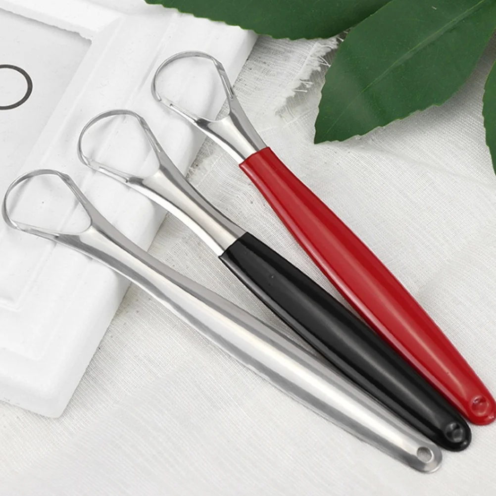 

4Pcs Tongue Hygiene Set Lightweight Stainless Steel Oral Scraper Tools For Daily Use
