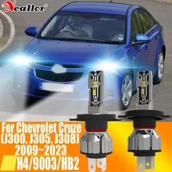 2pcs H4 Led Headlight Canbus No Error HB2 9003 Car Bulb High Power White Light Diode Lamp 12v 55w For Chevrolet Cruze 2009~2023