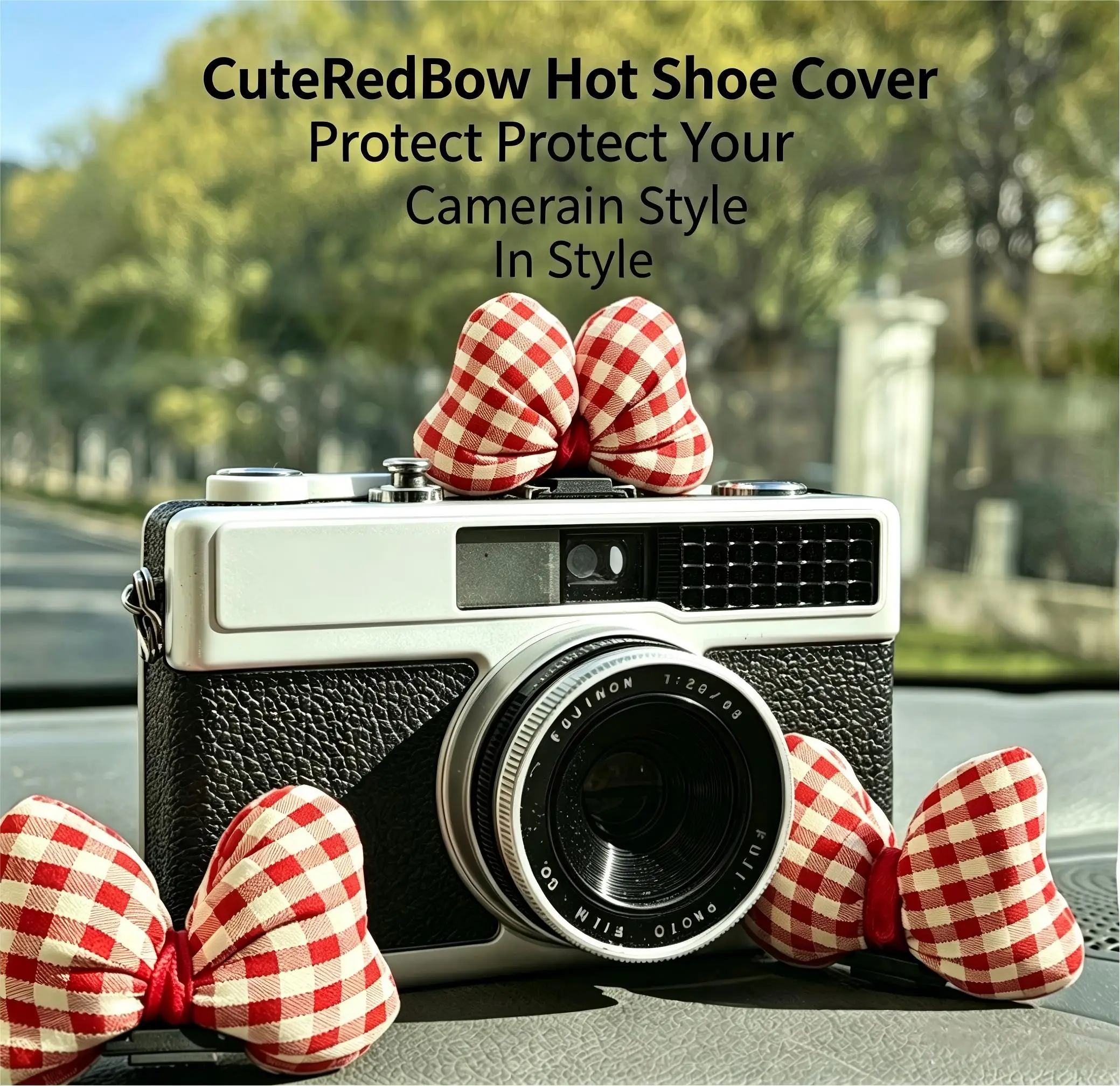 Cute Butterfly Knot Series Hot Shoe Cover for Leica Q2 Fuji X100V X-T5 Sony ZV-1 Canon EOS R5 Nikon Z5 Camera Accessories view 3