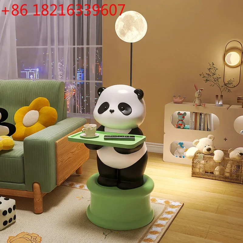 TAO Giant panda floor lamp ornament tray living room bedroom sofa next to TV cabinet decoration