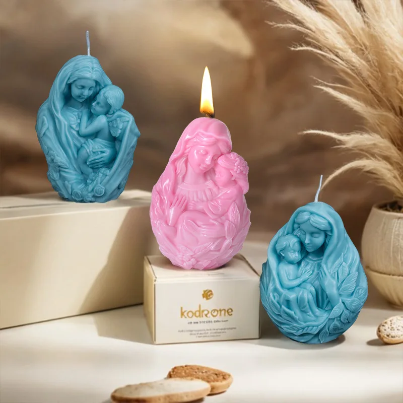 

Silicone Mold for Scented Candles Mother's Day Thanksgiving Gifts Figurines Ornament Candle Molds for Candle Making Supplies