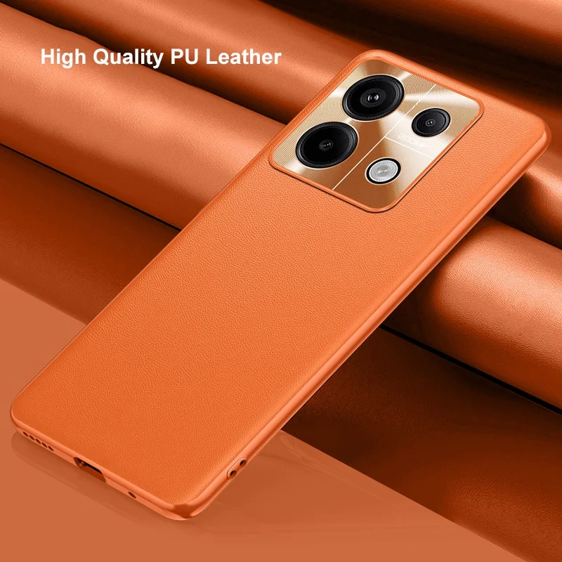 Luxury PU Leather Case For Xiaomi Redmi Note 13 Pro+ 5G Cover Matte Silicone Protection Phone Case For Redmi Note 13 Pro Plus