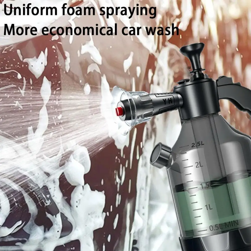 2.5L Pressure Sprayer with Side Opening Explosion Proof Design PP Material Multi Purpose Car Wash Plant Misting Kitchen Clean