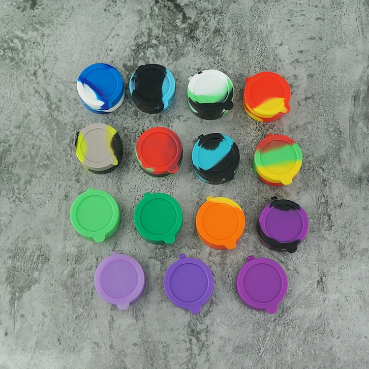 5 Stuks 10Ml Siliconen Wax Container Pil Opbergdoos Olie Container Roken Tabak Container